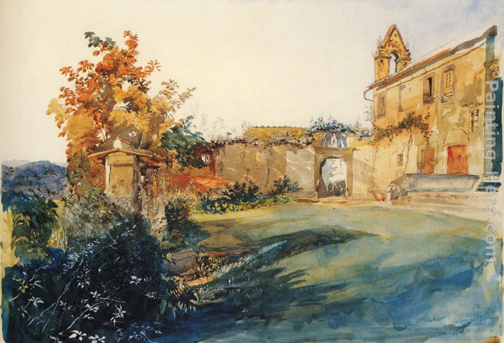 The Garden of San Miniato near Florence painting - John Ruskin The Garden of San Miniato near Florence art painting